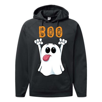 Boo Silly Ghost Performance Fleece Hoodie