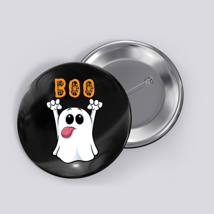 Boo Silly Ghost Button