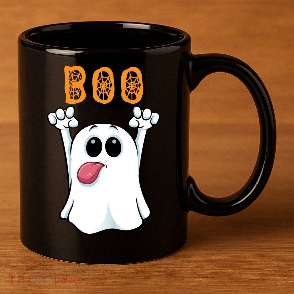 Boo Silly Ghost 11oz C Handle Ceramic Mug