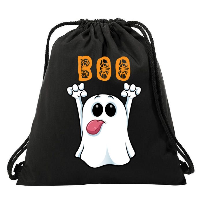 Boo Silly Ghost Drawstring Bag