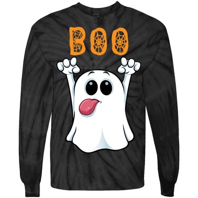 Boo Silly Ghost Tie-Dye Long Sleeve Shirt