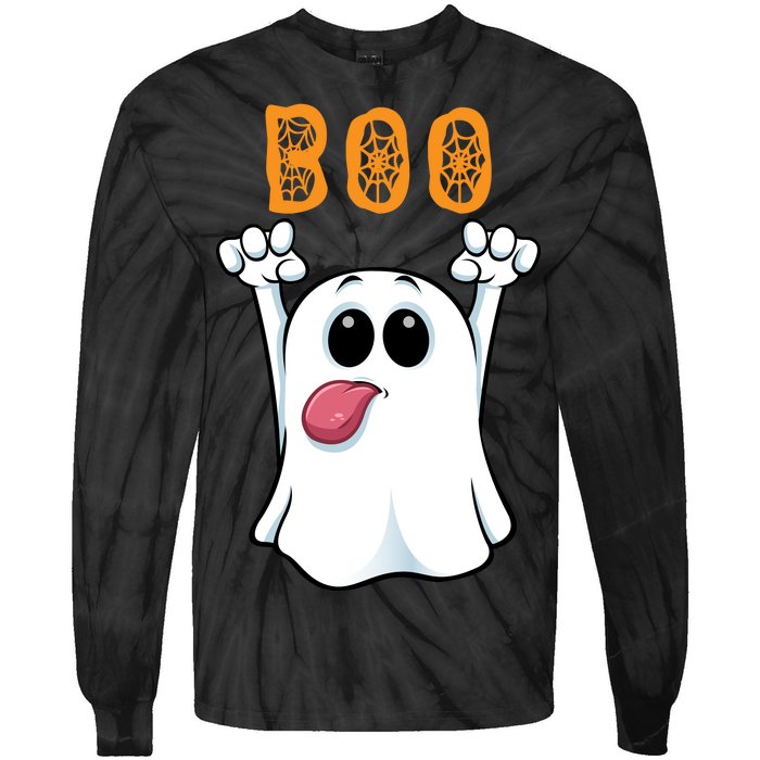 Boo Silly Ghost Tie-Dye Long Sleeve Shirt