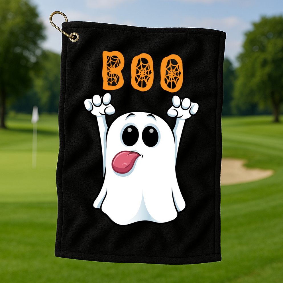 Boo Silly Ghost Golf Towel