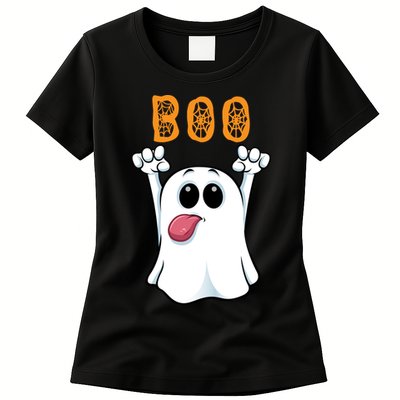 Boo Silly Ghost Womens T-Shirt