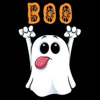 Boo Silly Ghost Wool Snapback Cap