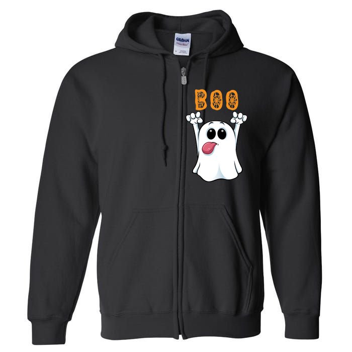 Boo Silly Ghost Full Zip Hoodie