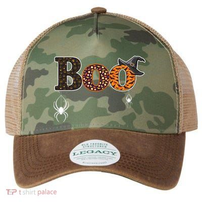 BOO Spiders Witches Logo Legacy Tie Dye Trucker Hat