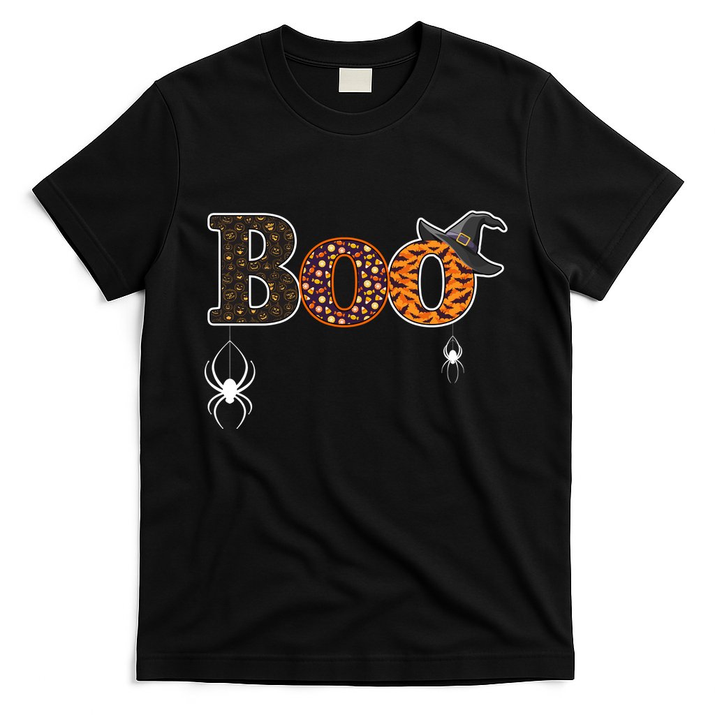 BOO Spiders Witches Logo T-Shirt