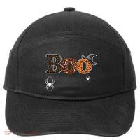 BOO Spiders Witches Logo 7-Panel Snapback Hat