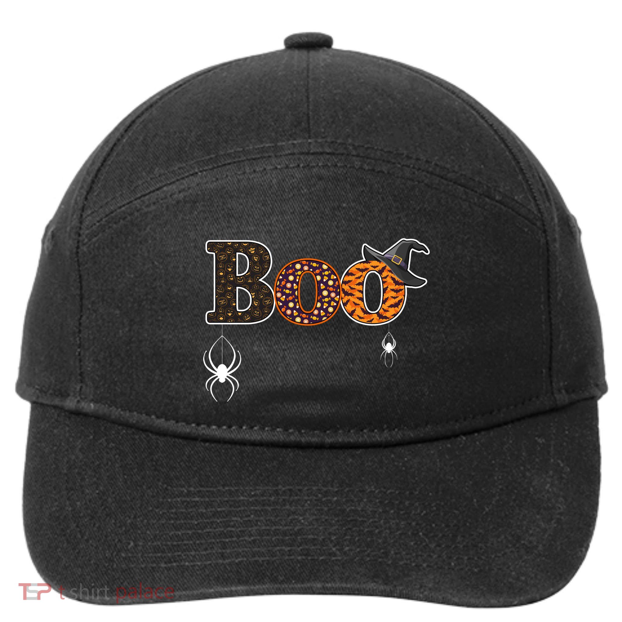BOO Spiders Witches Logo 7-Panel Snapback Hat
