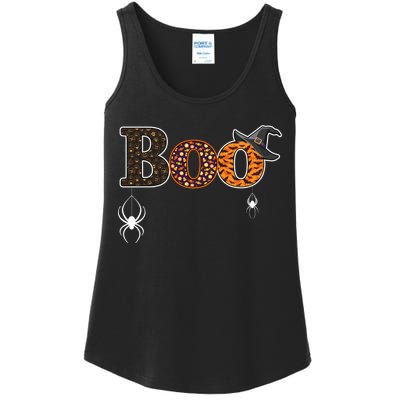 BOO Spiders Witches Logo Ladies Essential Tank