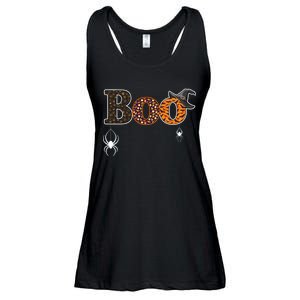 BOO Spiders Witches Logo Ladies Essential Flowy Tank