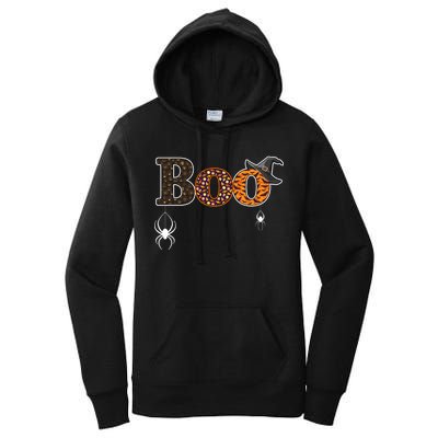 BOO Spiders Witches Logo Women's Pullover Hoodie