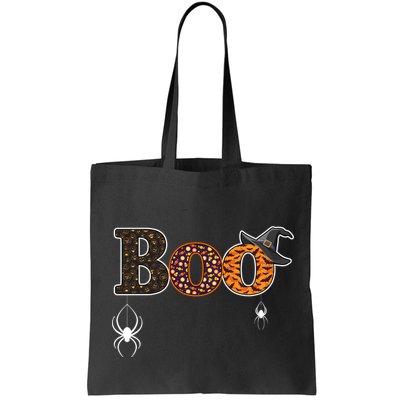 BOO Spiders Witches Logo Bag