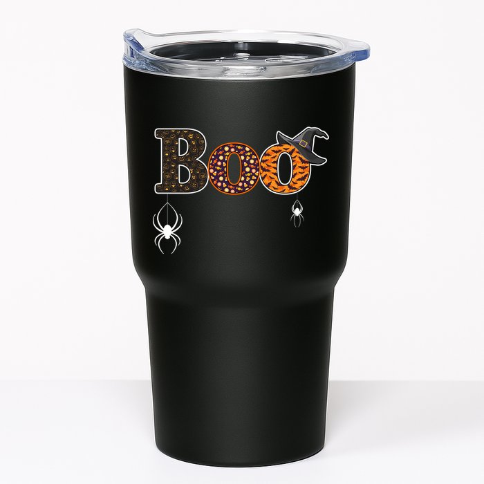 BOO Spiders Witches Logo Tumbler