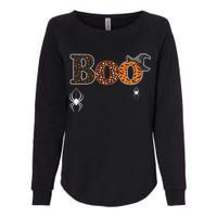 BOO Spiders Witches Logo Womens California Wash Sweatshirt