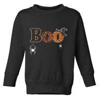 BOO Spiders Witches Logo Toddler Sweatshirt