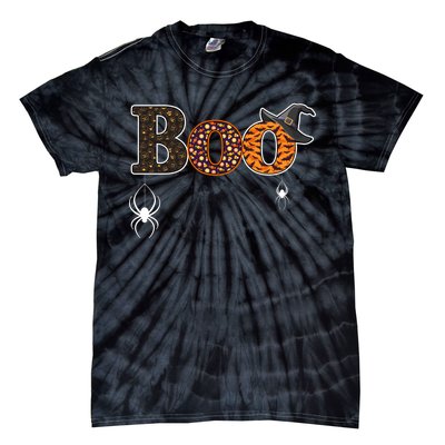 BOO Spiders Witches Logo Tie-Dye T-Shirt