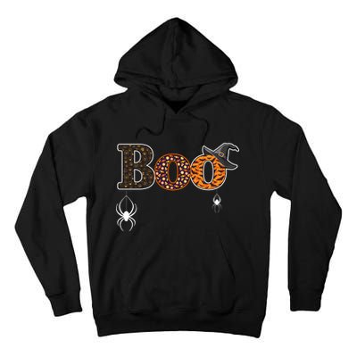 BOO Spiders Witches Logo Tall Hoodie