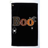 BOO Spiders Witches Logo Golf Towel
