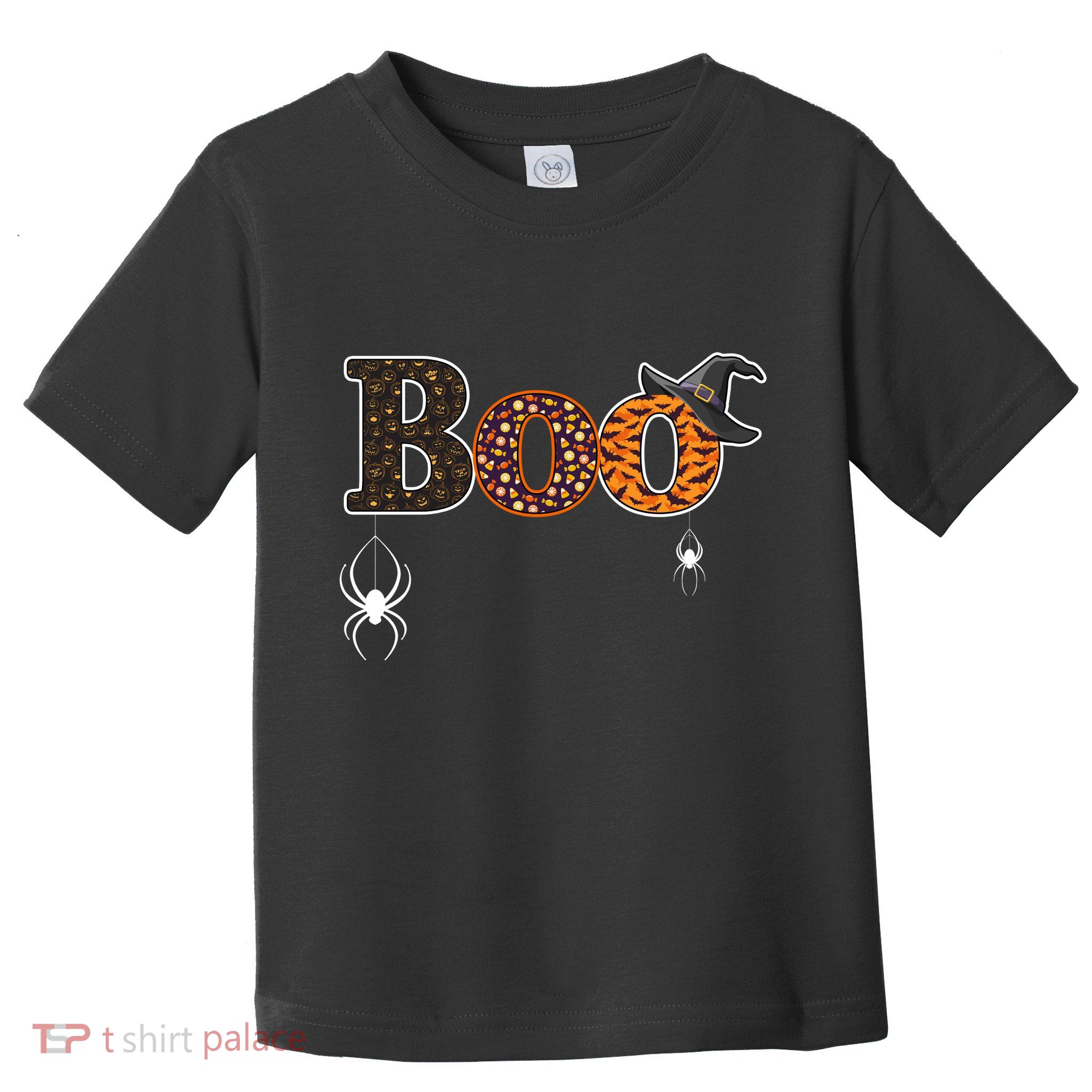 BOO Spiders Witches Logo Toddler T-Shirt