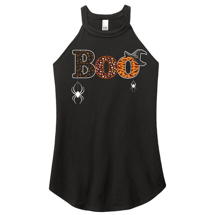 BOO Spiders Witches Logo Women's Perfect Tri Rocker Tank