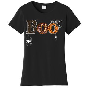 BOO Spiders Witches Logo Women's T-Shirt