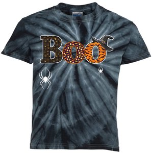 BOO Spiders Witches Logo Kids Tie-Dye T-Shirt