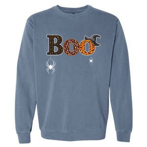 BOO Spiders Witches Logo Garment-Dyed Sweatshirt