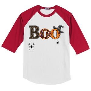 BOO Spiders Witches Logo Kids Colorblock Raglan Jersey