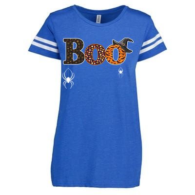 BOO Spiders Witches Logo Enza Ladies Jersey Football T-Shirt