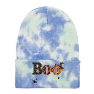 BOO Spiders Witches Logo Tie Dye 12in Knit Beanie