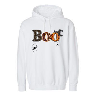 BOO Spiders Witches Logo Garment-Dyed Fleece Hoodie