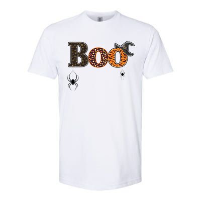 BOO Spiders Witches Logo Softstyle® CVC T-Shirt