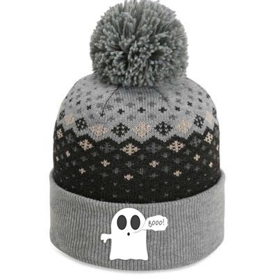 Boo Thumbs Down Ghost The Baniff Cuffed Pom Beanie