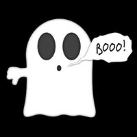 Boo Thumbs Down Ghost Sustainable Bucket Hat