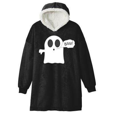 Boo Thumbs Down Ghost Hooded Wearable Blanket