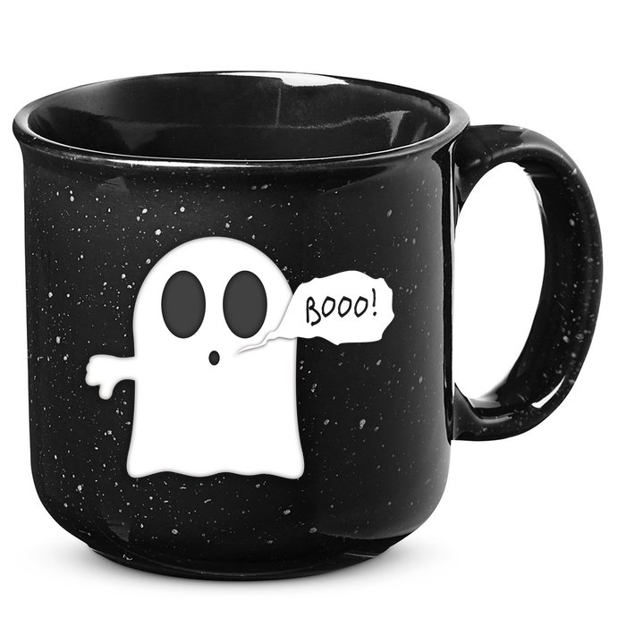Boo Thumbs Down Ghost 15oz Campfire Ceramic Mug