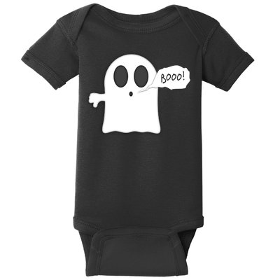 Boo Thumbs Down Ghost Baby Bodysuit