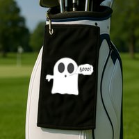 Boo Thumbs Down Ghost Golf Towel