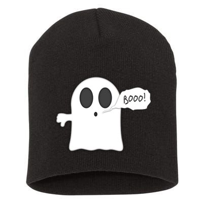 Boo Thumbs Down Ghost Short Acrylic Beanie