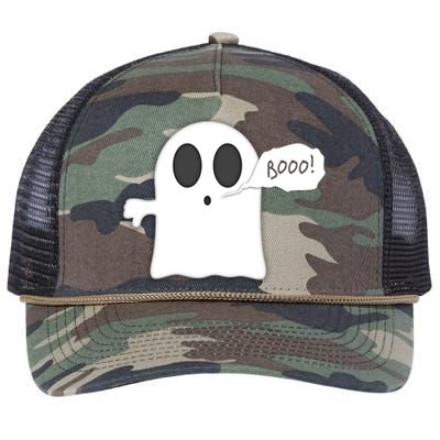 Boo Thumbs Down Ghost Retro Rope Trucker Hat Cap