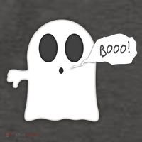 Boo Thumbs Down Ghost Vector Backpack