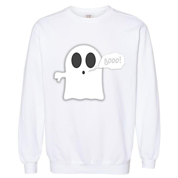 Boo Thumbs Down Ghost Garment-Dyed Sweatshirt