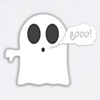 Boo Thumbs Down Ghost Garment-Dyed Sweatshirt
