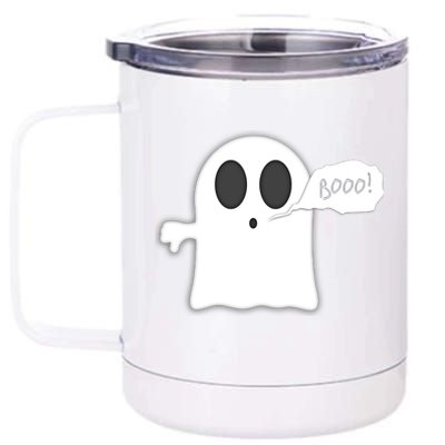 Boo Thumbs Down Ghost 12 oz Stainless Steel Tumbler Cup