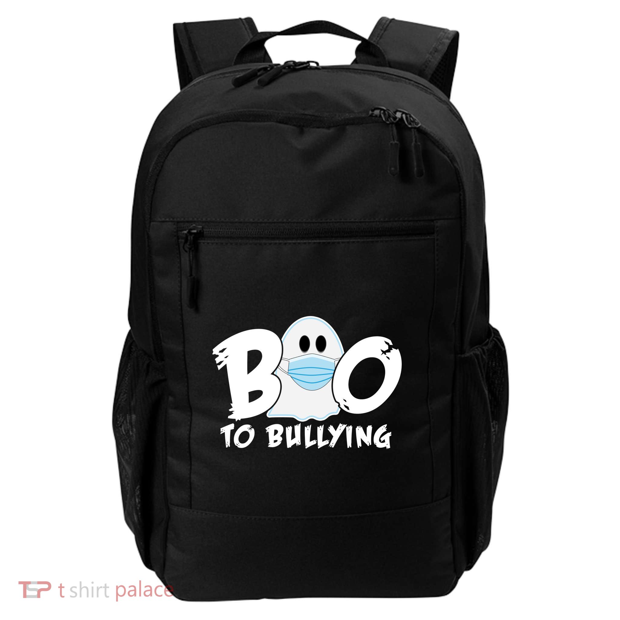 Boo To Bullying Quarantine Ghost Daily Commute Backpack