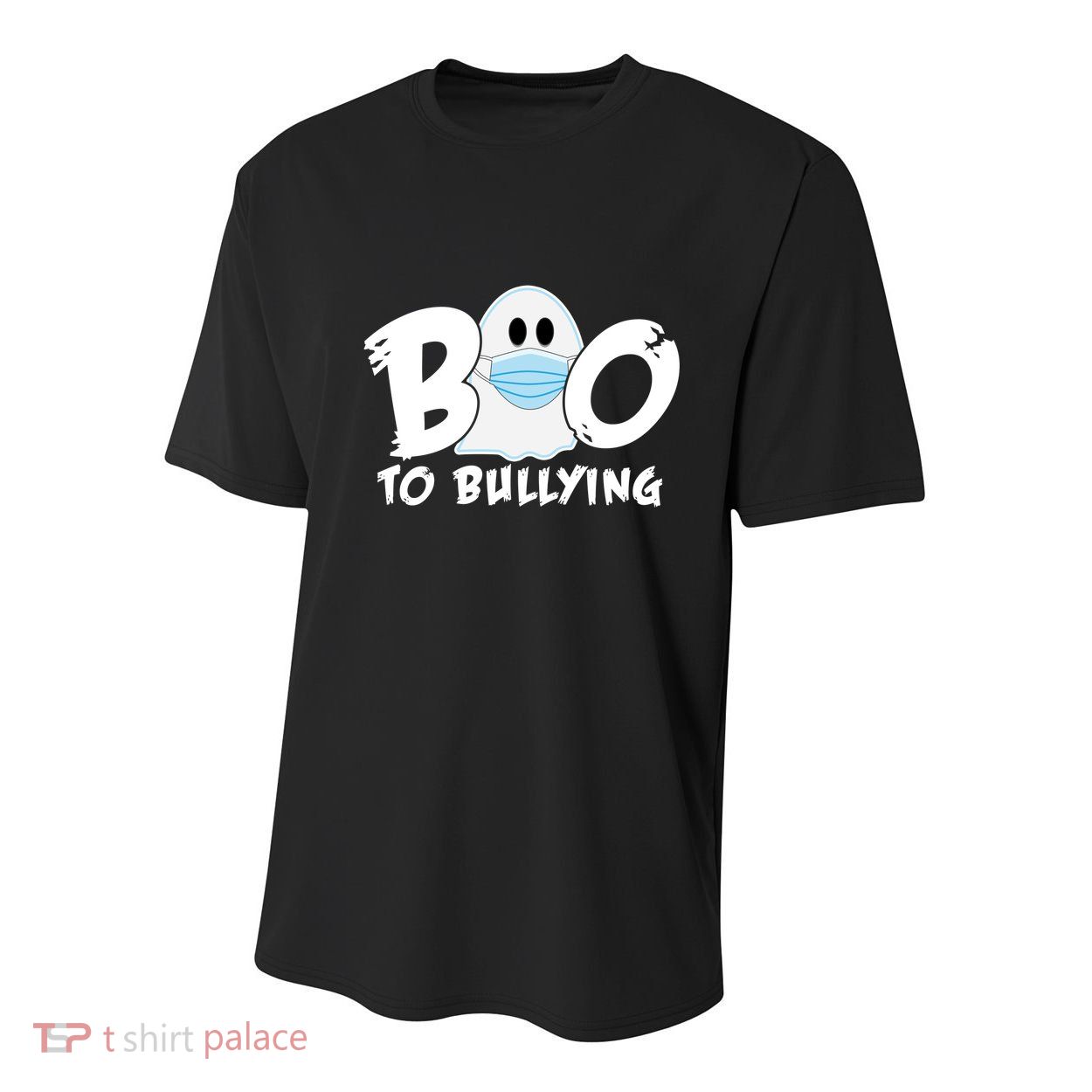 Boo To Bullying Quarantine Ghost Youth Performance Sprint T-Shirt