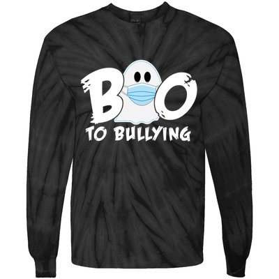 Boo To Bullying Quarantine Ghost Tie-Dye Long Sleeve Shirt