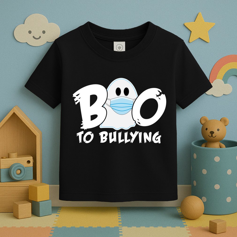 Boo To Bullying Quarantine Ghost Toddler T-Shirt